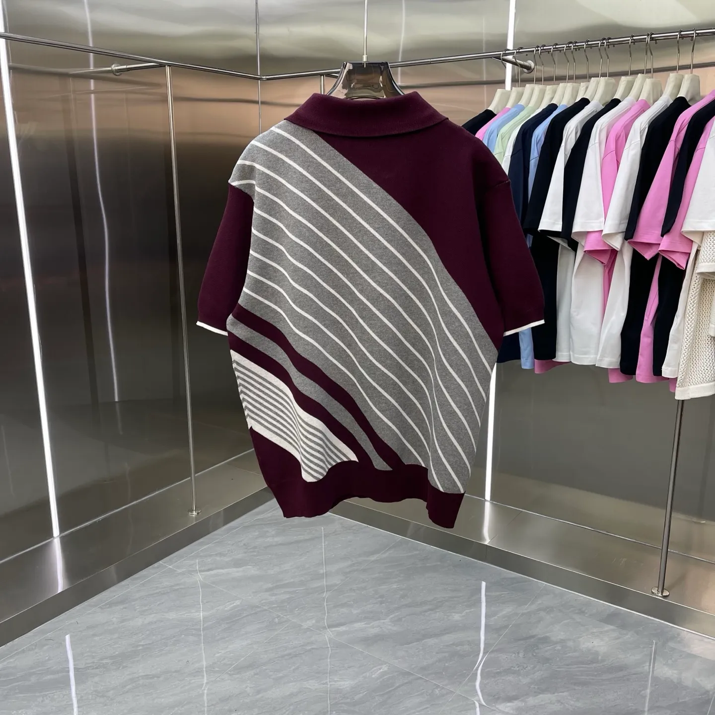 CASABLANCA Casablanca Sweater New Arrival Original development, comfortable upper body, imported equipment, original high-density embroidered seal, two-color splicing, hand-sewn cuffs + hem, OEM by domestic first-line brand Factory, impeccable workmanship Sizes: S M L XL
